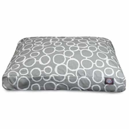 MAJESTIC PET Fusion Gray Large Rectangle Dog Bed 78899550265